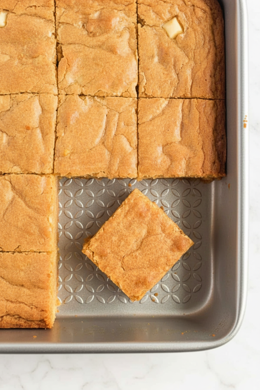 Enhanced White Chocolate Blondies Tray
